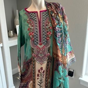 Brand New- 3 Piece Anaya by Kiran Chaudhry Pakistani Indian suite